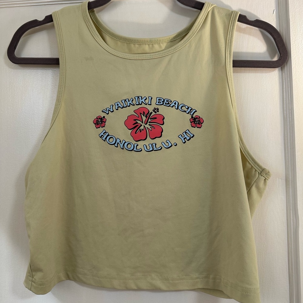 Waikiki beach crop tank 🏖️